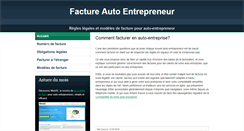 Desktop Screenshot of factureautoentrepreneur.com