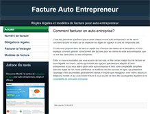 Tablet Screenshot of factureautoentrepreneur.com